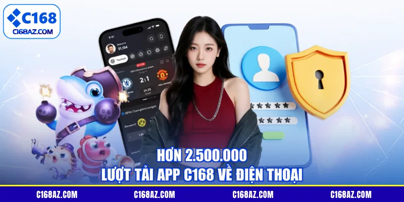 Hơn 2.500.000 lượt tải app C168 về điện thoại